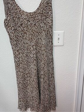 Wrap London Dress UK 22 Large 100% Silk Faux Animal Print Plunge Empire Waist